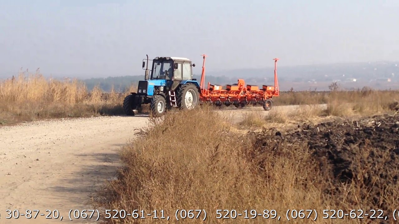 Сівалка Весна в транспортному положенні