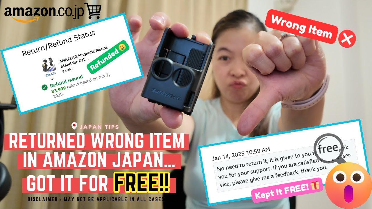 Returned Wrong Item In AMAZON JAPAN…Got it for FREE!! 😱