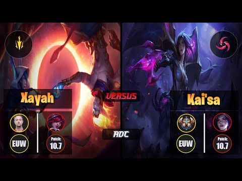 Rekkles XAYAH (ADC) [Lethal Tempo] VS KAI'SA - Challenger EUW Patch 10.7