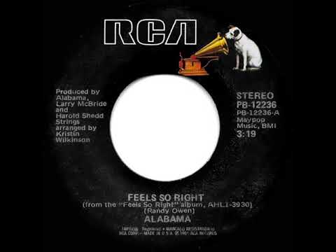 1981 HITS ARCHIVE: Feels So Right - Alabama (stereo 45 single version--#1 C&W hit)