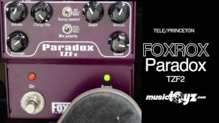 Video thumbnail for Foxrox Electronics PARADOX TZF2 Guitar Flanger Pedal by musictoyznetwork
