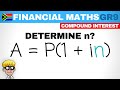 Financial Maths Grade 9: Simple Interest Determine time