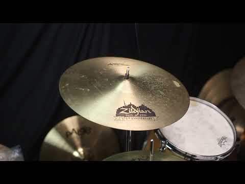 Vintage Zildjian 16" 375th Anniversary A Medium Thin Crash - 1203g (video demo) image 6