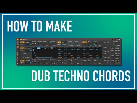 How To Make Dub Techno Chords