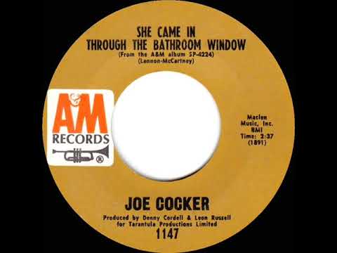 1970 HITS ARCHIVE: She Came In Through The Bathroom Window - Joe Cocker (mono 45)