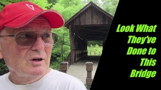 Pisgah Covered Bridge and Historic Badin NC on Jurgen's Journeys.
