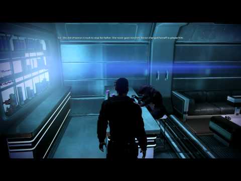 Mass Effect 3: Tali gets drunk (Miranda romanced & dead version)