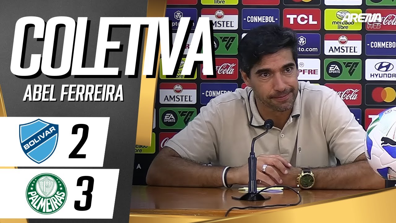 COLETIVA ABEL FERREIRA | COM IMAGENS | Bolívar x Palmeiras - Libertadores 2025
