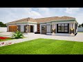 Simple and beautiful House design- 4 Bedroom plan | Tuscan roof House Design  | 19.4mx22.1m