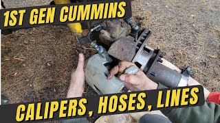 Front Calipers, Hoses, and Brake Lines | 1st Gen Cummins