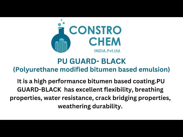 Polyurethane Modified Bitumen Based Emulsion - Bituminous Waterproofing ...