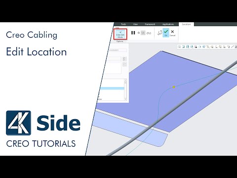 Creo Cabling  - How to edit cable Location