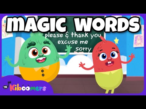 Magic Words Song  - The Kiboomers Please and Thank You Songs for Preschoolers - Good Manners