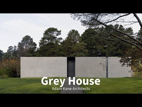 "Grey House by Adam Kane | A Serene Monochrome Retreat of Minimalism & Balance"