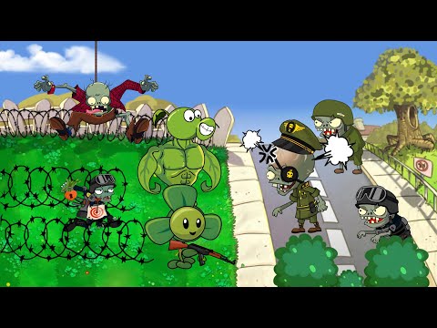 Pvz2 Fusion (plants vs zombies animation) -🤣 Basic HEROES vs All Zombies - Who Will Win???