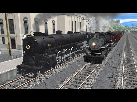 Virginian 626 passing by Southern 4501