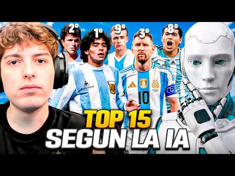 DAVOO XENEIZE REACCIONA AL TOP 15 MEJORES JUGADORES ARGENTINOS SEGUN LA IA (INTELIGENCIA ARTIFICIAL