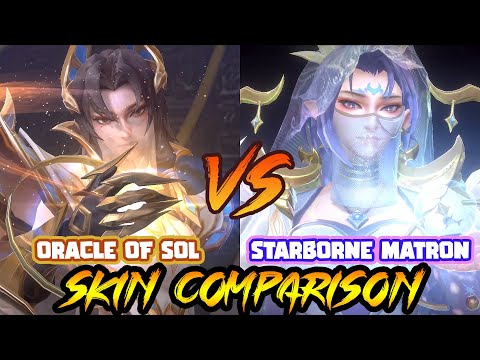 Luo Yi - Starborne Matron create skin V.S. Oracle of Sol epic skin - MLBB - Skin Comparison