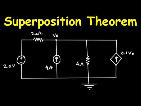 problema del circuito utilizzando il teorema di sovrapposizione