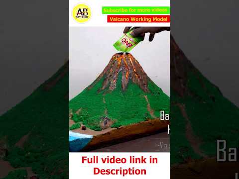 valcano working model || best project for science fair #schoolassignment #craft #valcano