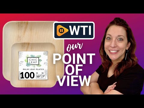Chic Leaf Palm Leaf Disposable Plates - Bamboo Plates Disposable 10 Inch & 7 Inch Square (100 Pc) Compostable & Biodegradable - WTI product video review