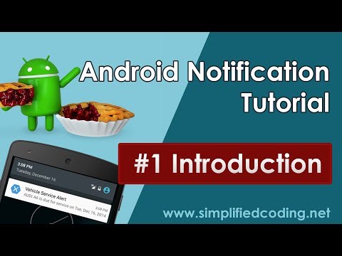 1 Android Notification Tutorial Introduction