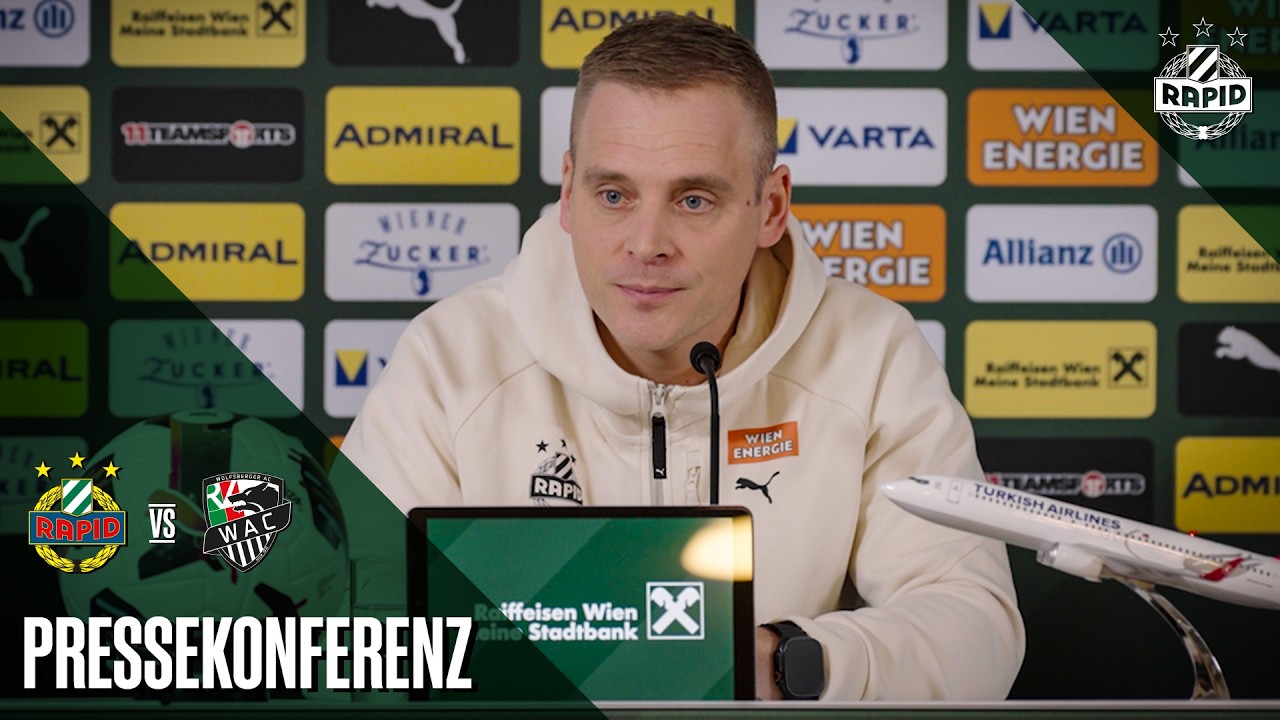 Pressekonferenz vor dem Spiel gegen den Wolfsberger AC