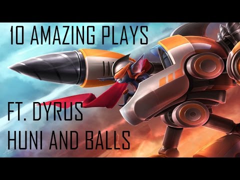 10 AMAZING RUMBLE PLAYS (Ft. Dyrus, Huni, and Balls)
