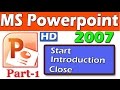 MS Power Point 2007 video 1