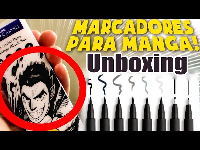 Vídeo relacionado con FABER-CASTELL 167152 - Set de inicio para manga, rotuladores de tinta negra con puntas finas y accesorios, aptos para dibujos de manga en diferentes superficies