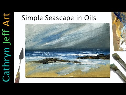 Simple Seascape in Oils