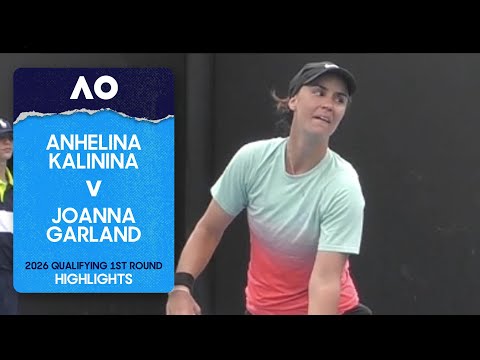 Anhelina Kalinina v Joanna Garland Highlights | Australian Open 2026 Qualifying First Round