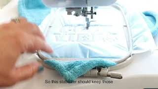 How to embroider on fleece sewing tutorial