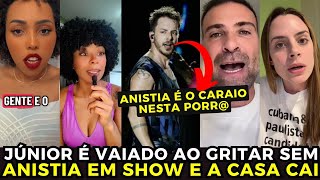 Júnior irmão de Sandy  mandou um 'Sem Anistia' ao vivo e agora tá sendo cancelado