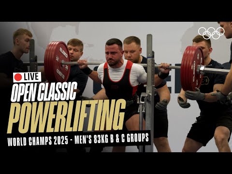 🔴 LIVE Powerlifting | Men's 83kg B & C Groups | World Classic Open Championships | Chemnitz