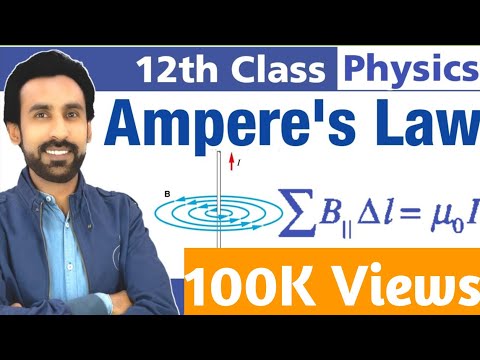Ampere's Circuital Law in URDU Hindi || 12th Class Physics- Chapter 14