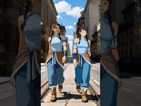 The Legend of Korra: Anime vs Real Life 🗽🏙️ (Korra, Asami, Lin, & More)