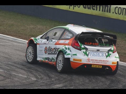 Ford Fiesta WRC in action at the 1st rally circuit Daniel Bonara 2017
