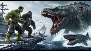 Download lagu UNLEASHED! HULK & KONG vs ALL MONSTERS! Mosasaurus, Megalodon & More! mp3