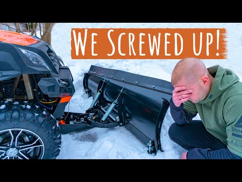 UTV Snow Plowing | Don't Make this Mistake!
