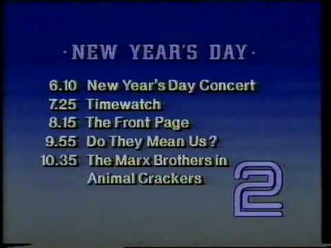 BBC2 closedown early 1980s