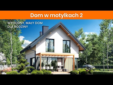 Dom w motylkach 2 - Dom do 70m2 z poddaszem użytkowym I ARCHON+ Projekty Domów