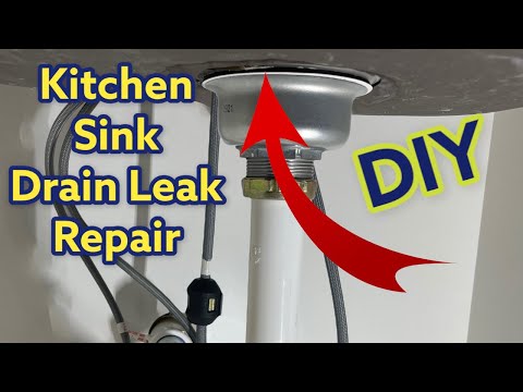 How to Replace A Kitchen Sink Drain Strainer, Leaking Kitchen Sink Repair