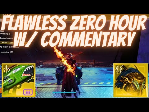 Solo Flawless Zero Hour With Commentary- Solar Warlock