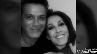 Malú y Alejandro sanz llueve alegria