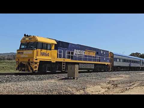 5AM8 JBRE The Overland (NR64), Adelaide to Melbourne, 1438, 10/10/24, Great Western Loop VIC