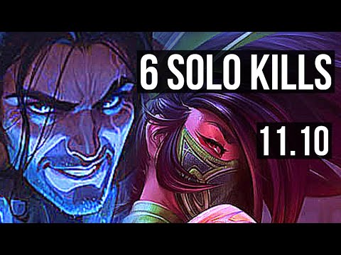 SYLAS vs AKALI (MID) | Legendary, 65% winrate, 6 solo kills, 15/4/7 | TR Master | v11.10