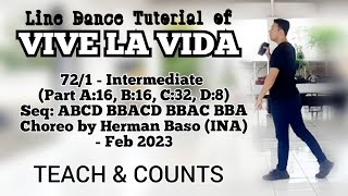Vive La Vida Line Dance Tutorial (Teach &amp; Counts)