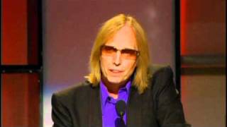 Tom Petty and Jeff Lynne induct George Harrison Rock and Roll Hall of Fame 2004