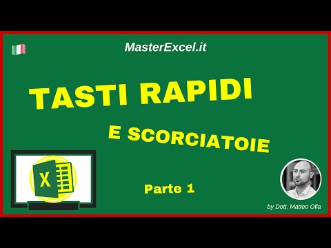 MasterExcel.it - Tutorial Tasti Rapidi di Excel  parte 1 - Prima lezione sui trucchi Excel